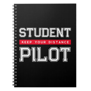 Student Pilot Warning Sign Notitieboek