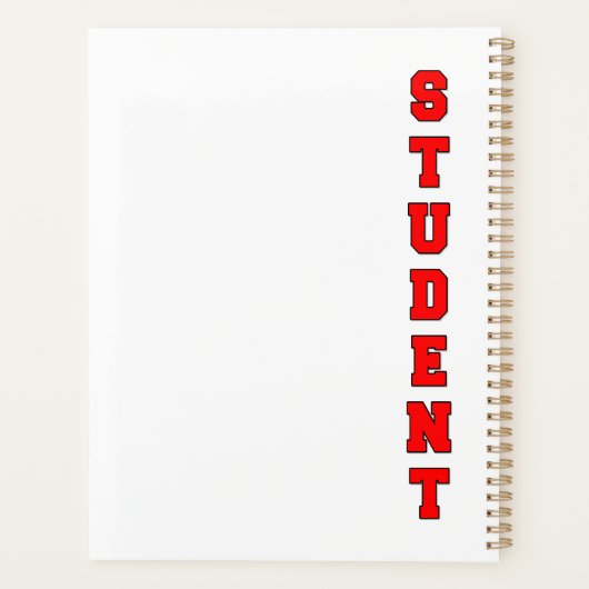 Student Planner (Achterkant)