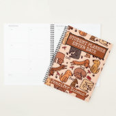Student Planner met kleurrijke tekenfilmhonden (Display)