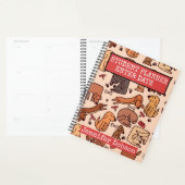 Student Planner met kleurrijke tekenfilmhonden (Display)