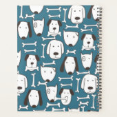 Student Planner met kleurrijke tekenfilmhonden (Achterkant)