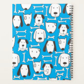 Student Planner met kleurrijke tekenfilmhonden (Achterkant)