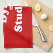 Student plus Dying staat gelijk aan studeren Theedoek (Quarter Fold)