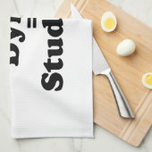 Student plus Dying staat gelijk aan studeren Theedoek (Quarter Fold)