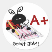 Student reward Ladybug Sticker (Voorkant)