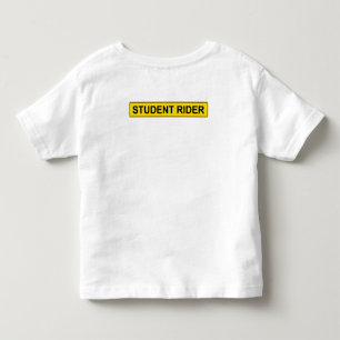"Student Rider" waarschuwingsbord Funny Equestrian Kinder Shirts