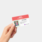 Student School Badge - Modern Identification card (Handheld)