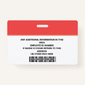 Student School Badge - Modern Identification card (Achterkant)