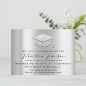 Student Silver Grey Barret afstuderen Kaart (Staand voorkant)