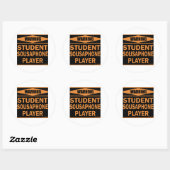 Student Sousaphone Player Ronde Sticker (Vel)