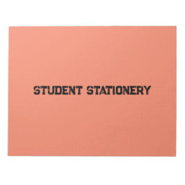 Student Stationery creëer uw eigen tekst Notitiebo Notitieblok