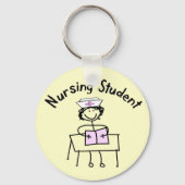 Student Stick Lady Gifts Sleutelhanger (Voorkant)