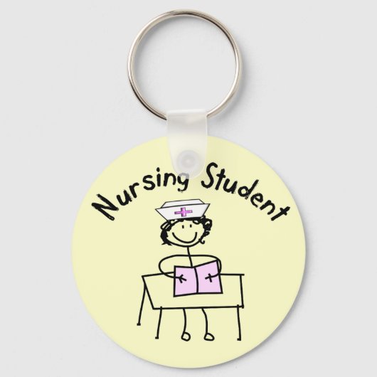 Student Stick Lady Gifts Sleutelhanger (Voorkant)