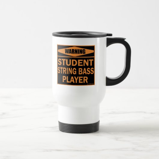 Student String Bass Player Travel Mug Reisbeker (Rechts)