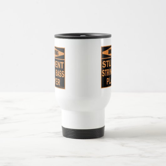 Student String Bass Player Travel Mug Reisbeker (Center)