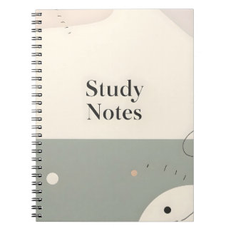 Student studie notitieboek Minimalistische estheti
