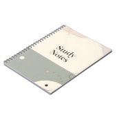 Student Study Notebook Minimalist Aesthetic Notes Notitieboek (Linkerzijde)