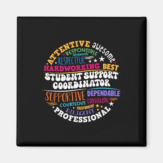 Student Support Coordinator Appreciation Day Back  Magneet (Voorkant)