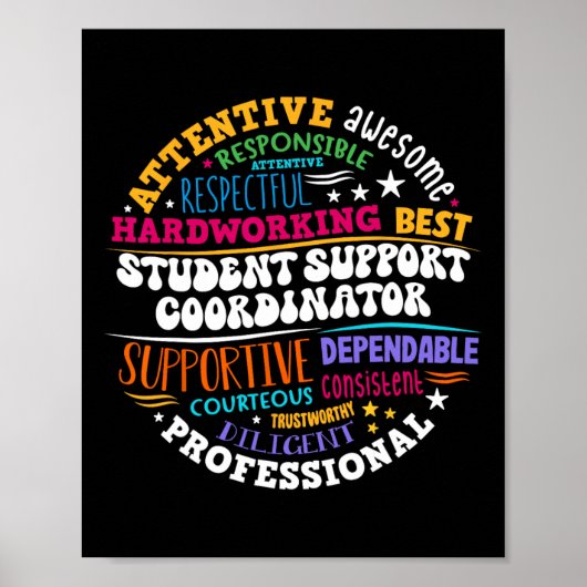 Student Support Coordinator Appreciation Day Back Poster (Voorkant)