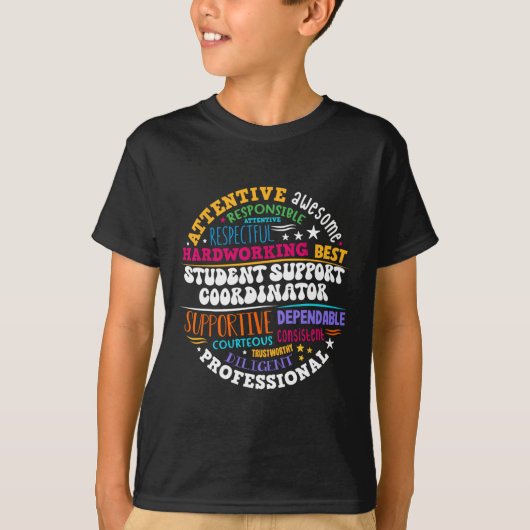 Student Support Coordinator Appreciation Day Back  T-shirt (Voorkant)
