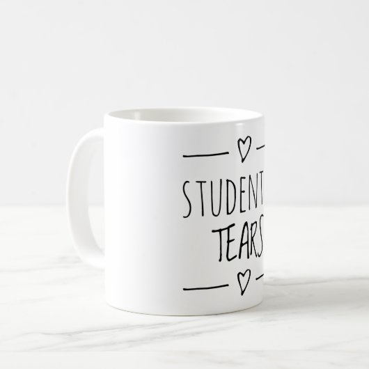 Student tears koffiemok (Voorkant links)