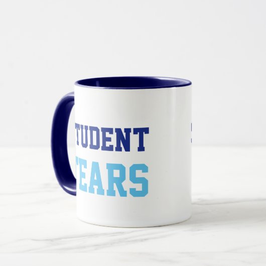 Student Tears leraar humor koffie mok (Voorkant links)