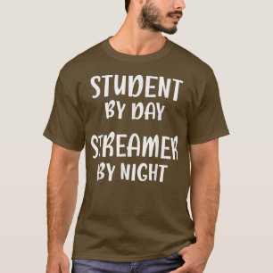 Student tegen dag streamer tegen nacht, Funny Stre T-shirt