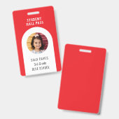 Student Toilet Pass Badge | herbruikbaar schoolbad (Front & Back)