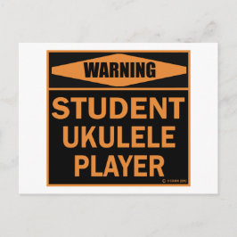 Student Ukulele Player Briefkaart