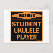 Student Ukulele Player Briefkaart (Voorkant)
