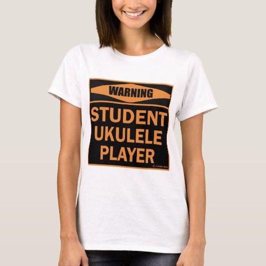 Student Ukulele Player T-shirt (Voorkant)