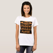 Student Ukulele Player T-shirt (Voorkant volledig)