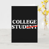 Student Universiteit Student Grappige Humor Univer Kaart (Gele Bloem)