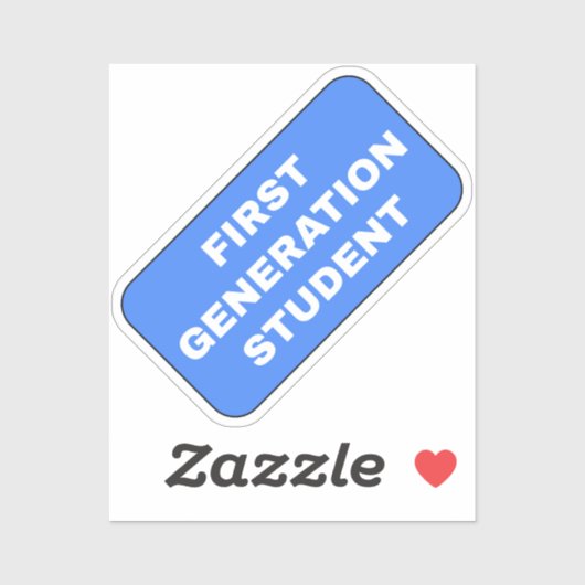 Student van de eerste generatie sticker (Vel)
