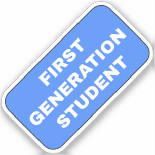 Student van de eerste generatie sticker