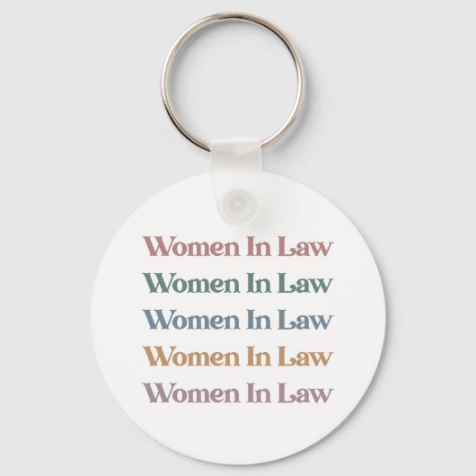 Student van de rechtenrechtenstudie van vrouwelijk sleutelhanger (Voorkant)