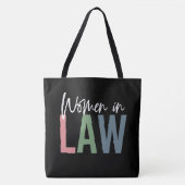 Student van de rechtenrechtenstudie van vrouwelijk tote bag (Voorkant)