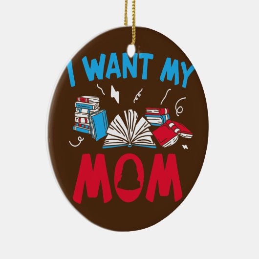 Student van het college Ik wil mam College Keramisch Ornament (Rechts)