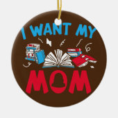 Student van het college Ik wil mam College Keramisch Ornament (Voorkant)