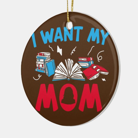 Student van het college Ik wil mam College Keramisch Ornament (Links)