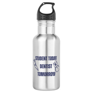 Student Vandaag Tandarts Morgen Stalen Fles