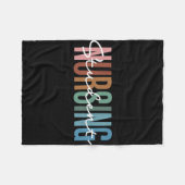 Student verpleegkunde fleece deken (Voorkant (Horizontaal))