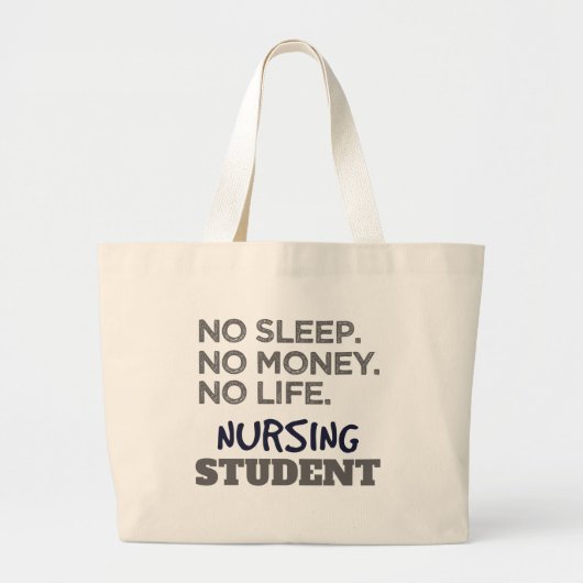 Student verpleegkunde grote tote bag (Voorkant)