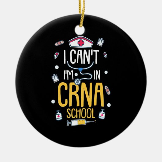 Student verpleegkunde op CRNA-school Keramisch Ornament (Voorkant)