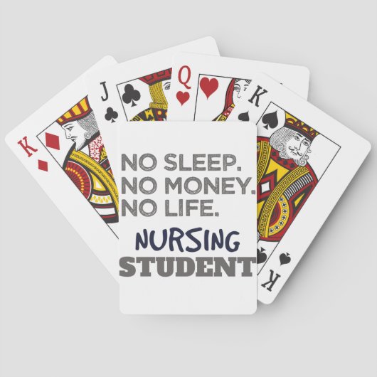 Student verpleegkunde pokerkaarten (Achterkant)