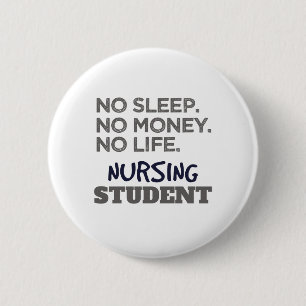 Student verpleegkunde ronde button 5,7 cm