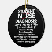 Student verpleegkunde verpleegkundige School Stude Keramisch Ornament (Links)