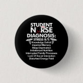 Student verpleegkunde verpleegkundige School Stude Ronde Button 3,2 Cm (Voorkant)