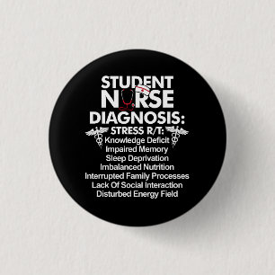 Student verpleegkunde verpleegkundige School Stude Ronde Button 3,2 Cm