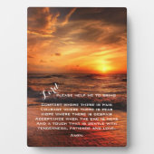 Student verpleegkunde/zuster Prayer Plaque Fotoplaat (voorkant)